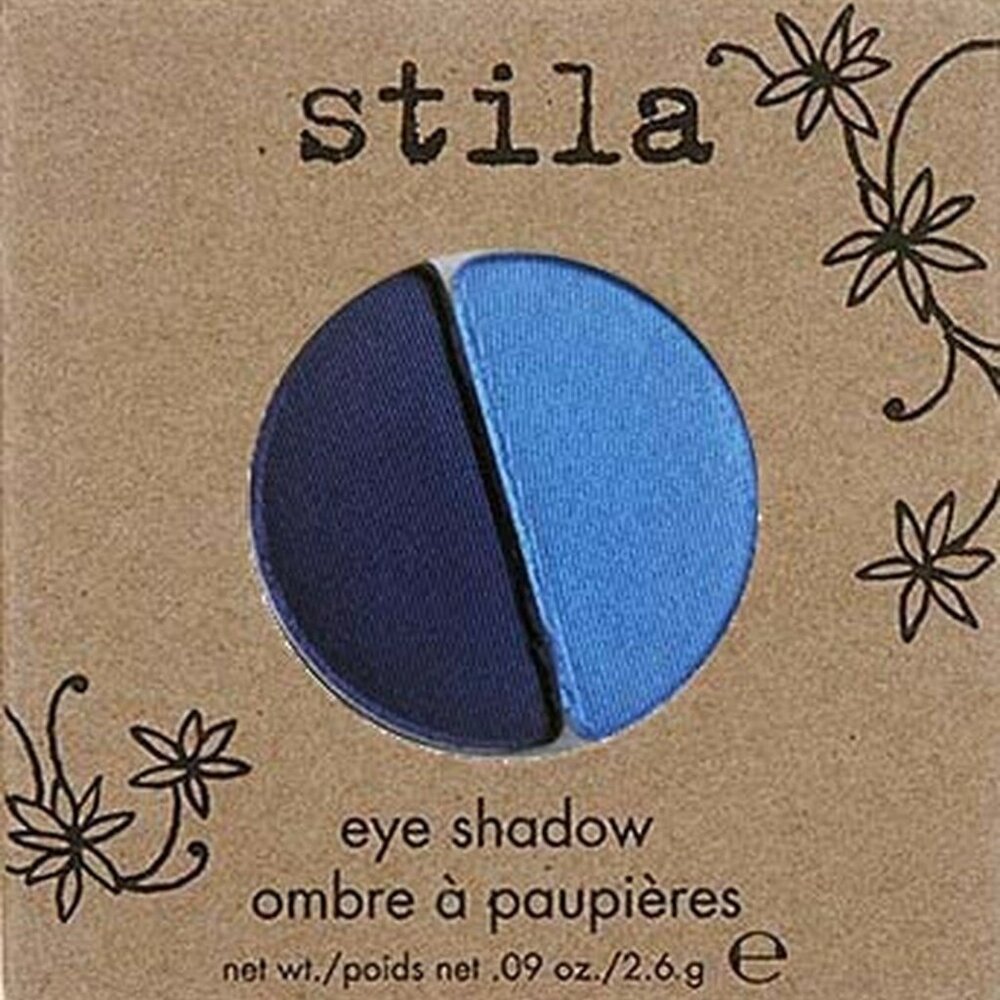 STILA EYE SHADOW DUO REFILL PAN BOREALIS INDIGO LAKE BLUE SHADE NIB